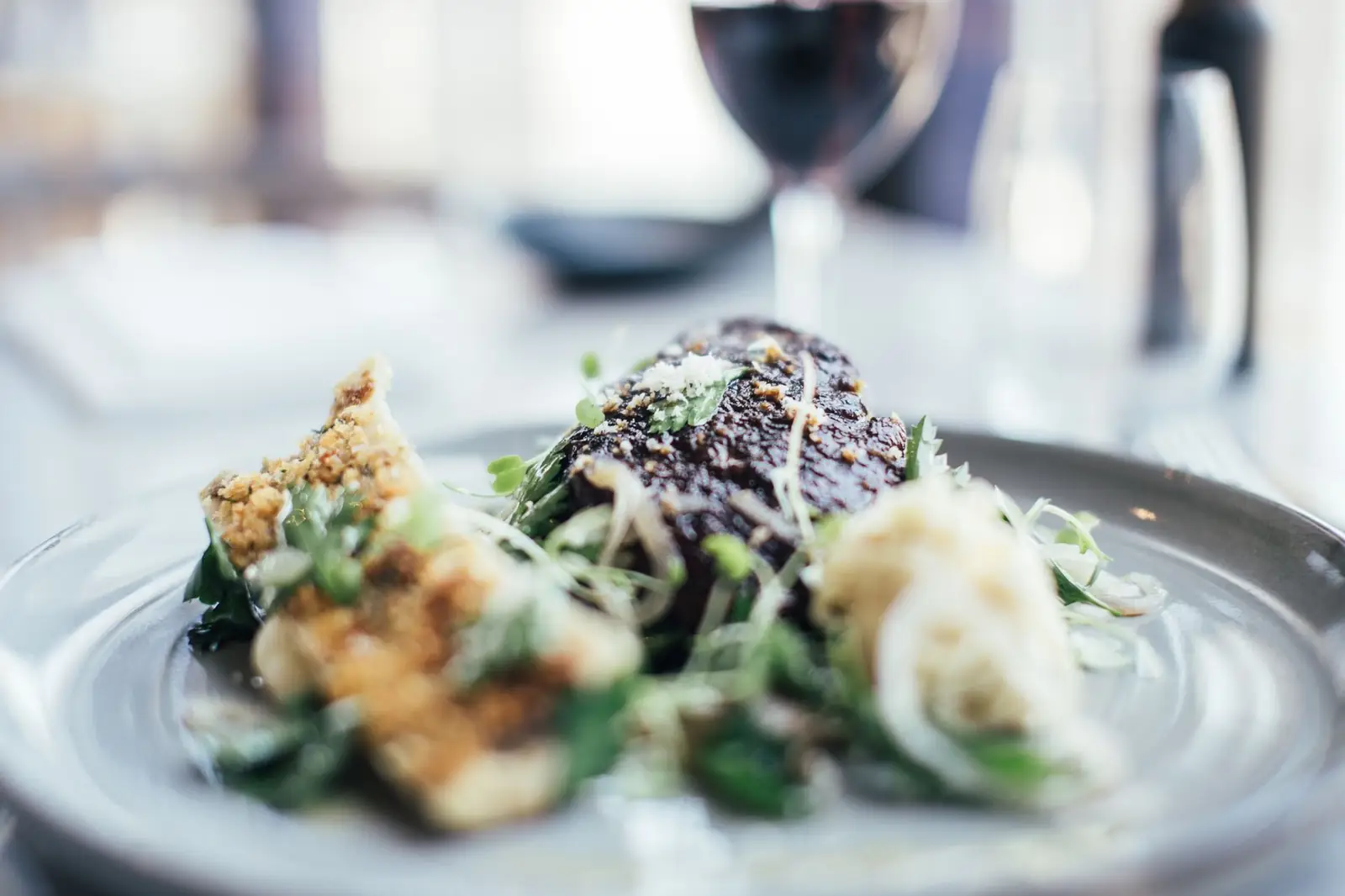 Dining detail at Orvellian Noble Haven